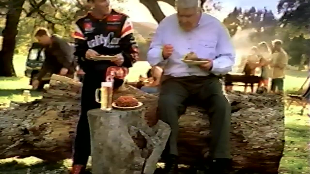 July 2000 - John Madden & Dale Jarrett Share Steak and Shrimp