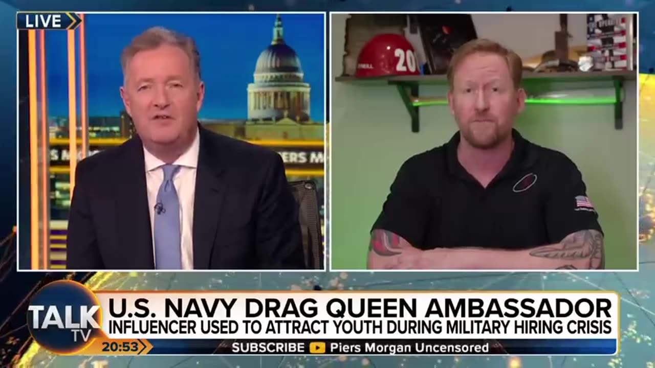 What Is Going On!?" Piers Morgan Reacts To Drag @#,,💖💖💖😘🤗⛹️Queen Navy Ambassador