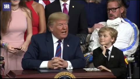 Small Kid “Tried ”Hugging Donald Trump Twice