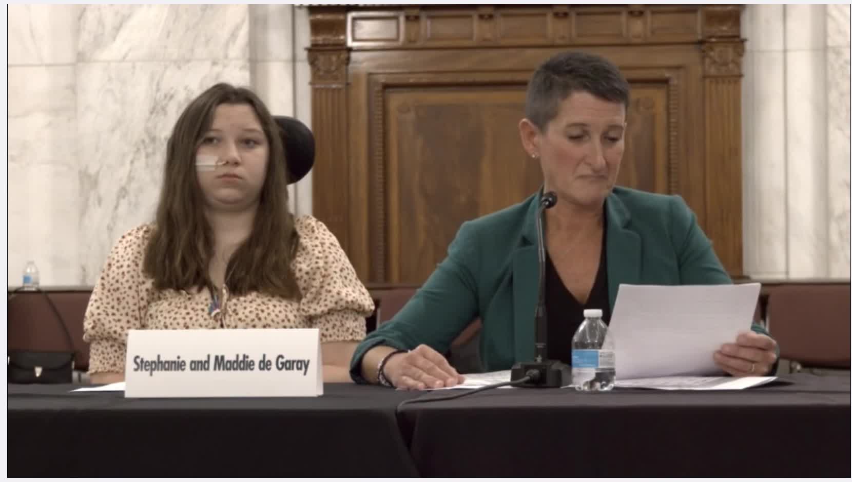 Maddie de Garay's story from Senate Hearing