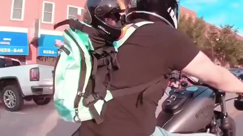 Anyone else have a dog who LOVES motorcycle rides? 👊 🐾