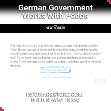 INFOWARS Reese Report: German Government Placed Foster Children With Pedophiles - 7/12/23