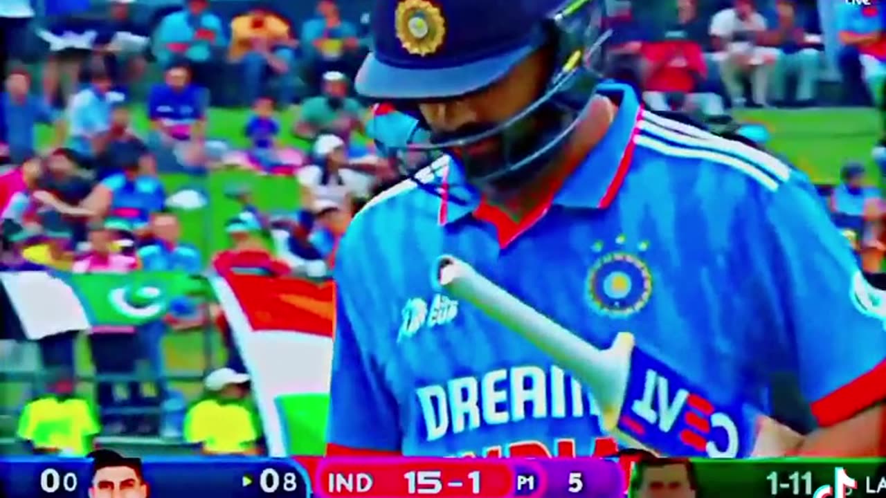 Pakistani bowlers attack to indian team.