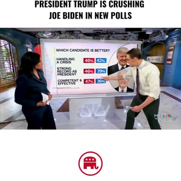 President Trump is decimating Joe Biden in the polls