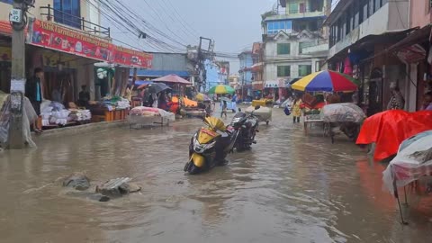 Flood at kapan Tarkari bazaar (1)