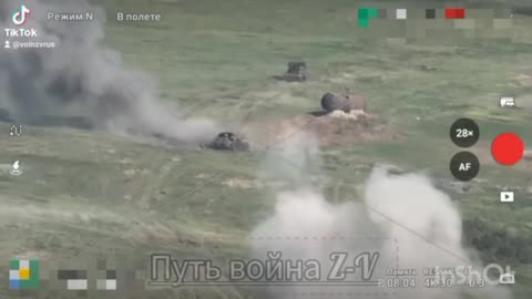 Russian Armored Vehicles Assault Staromaiorske