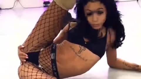 Coi Leray Rehearsing