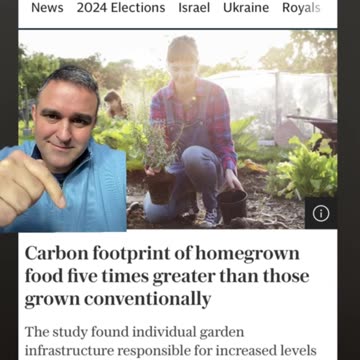 Carbon Footprint of Homegrown Food Five Times Greater Than Those Grown Conventionally