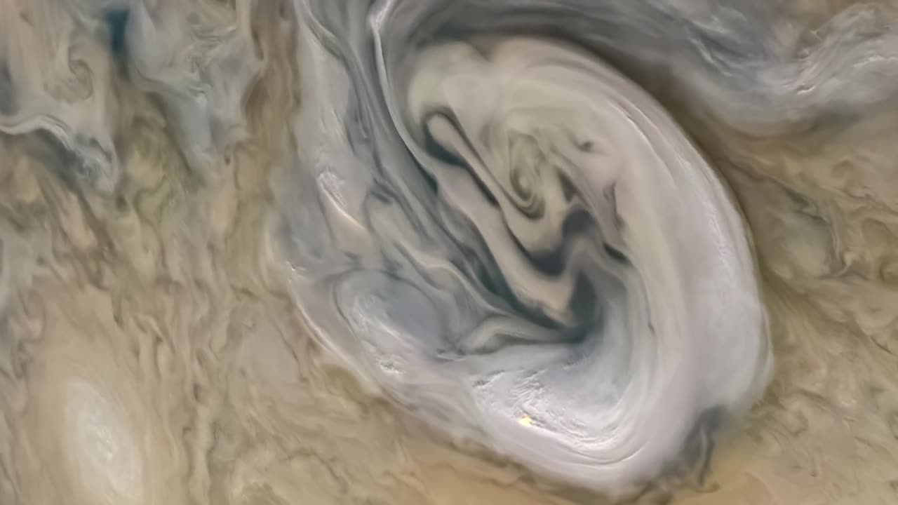 Shallow Lightning on Jupiter (NASA Visualization, feat. Music by Vangelis)