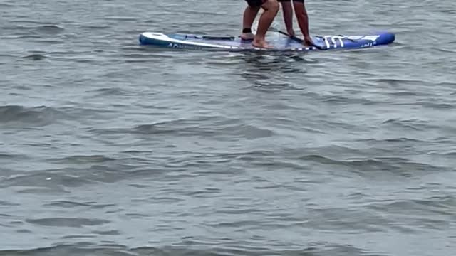 Dad's Paddle-Boarding Fail