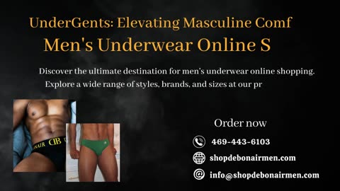 Elevating Fashion: Explore Debonair Men's Stylish Men's Underwear Selection