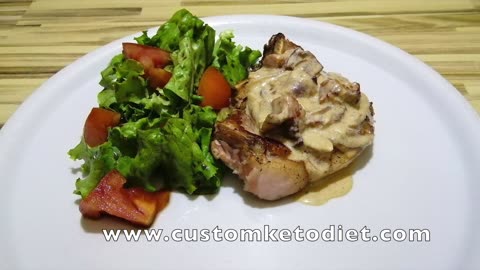 Keto Onion Bacon Pork Chop