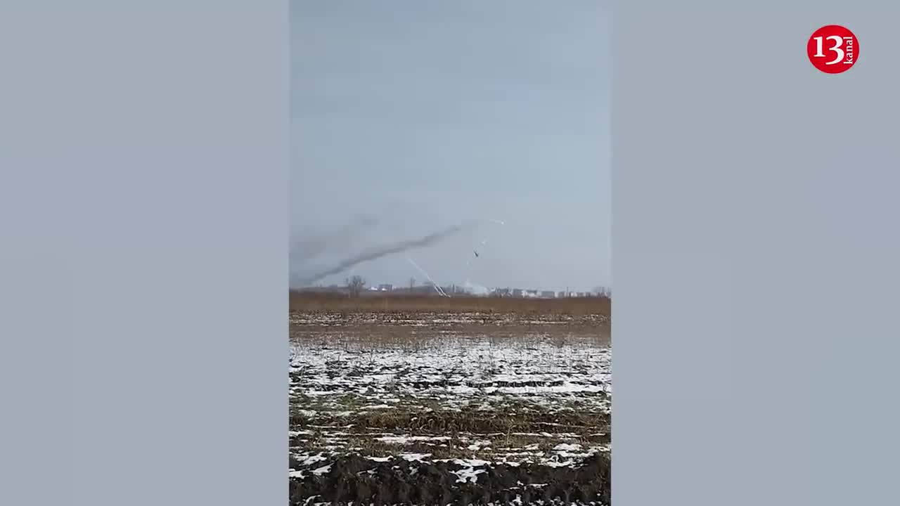 Ukrainian combat helicopters BOMBARDED the area where Russians were hiding