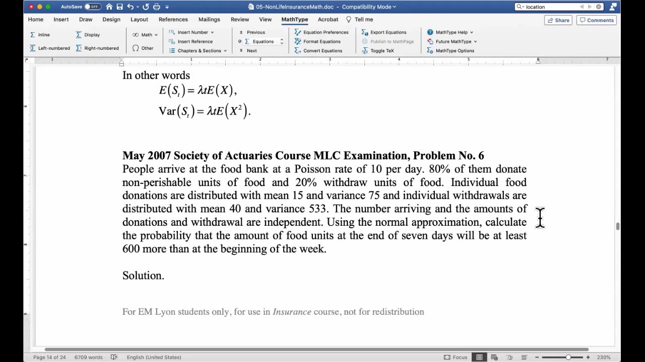 Lecture for July 24, 2022: Poisson Processes