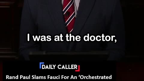 Rand Paul Calls Out Fauci on CIA Visits