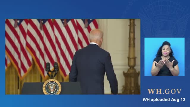 Biden walking away, repeatedly