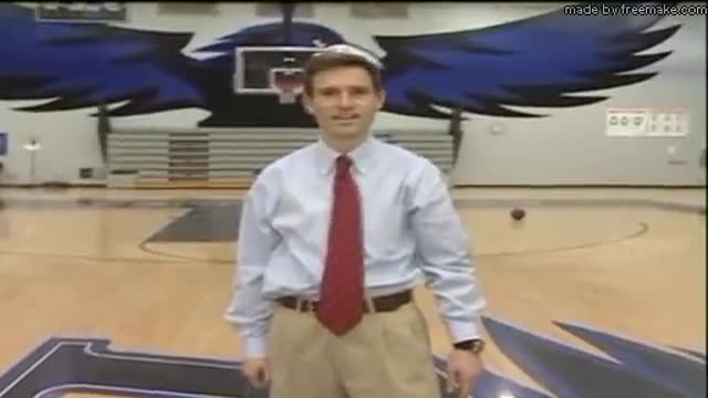 Amazing Basketball skill by the Reporter