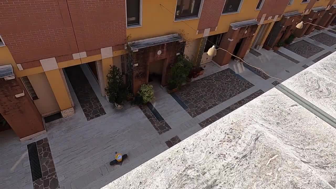 Amazing Trick Shot Across A Rooftop