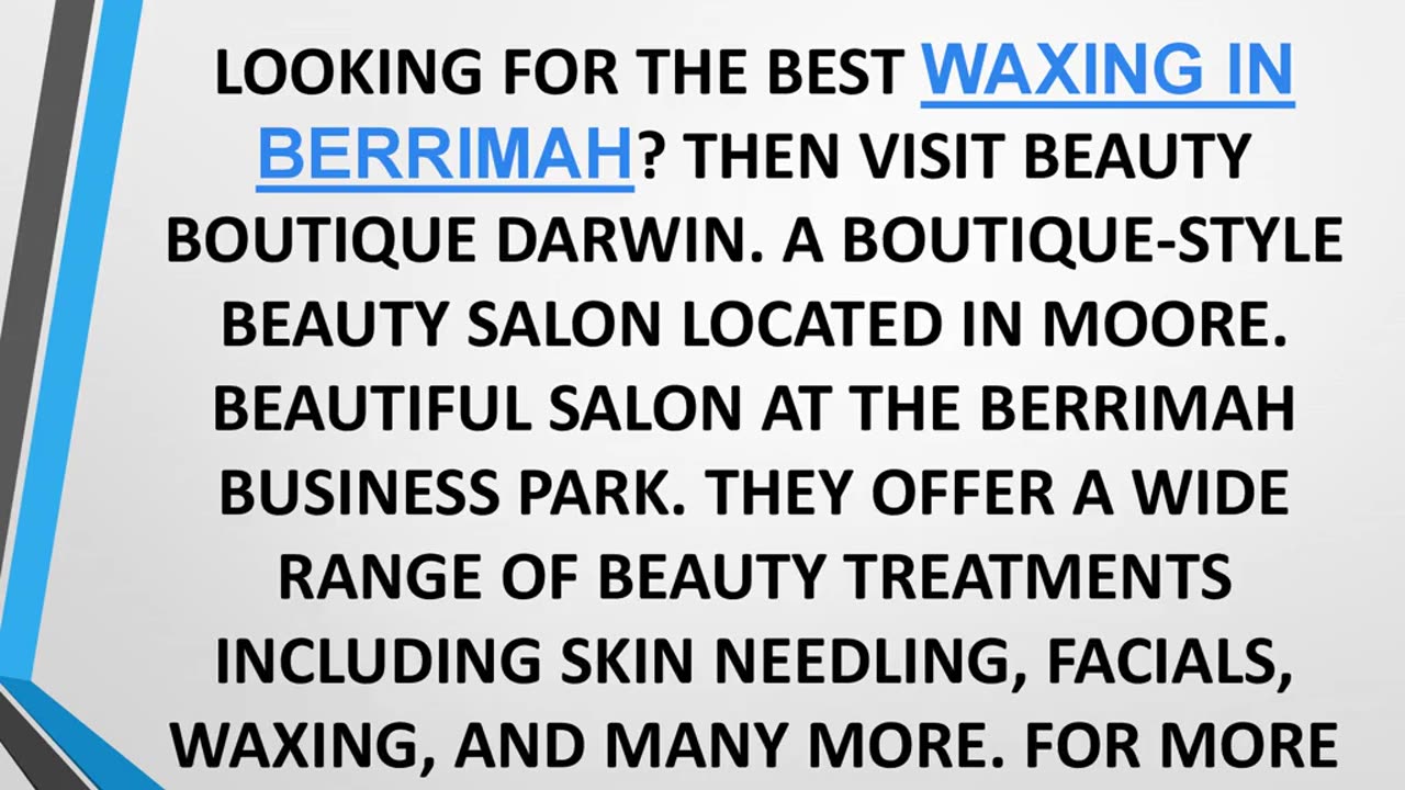 Best Waxing in Berrimah