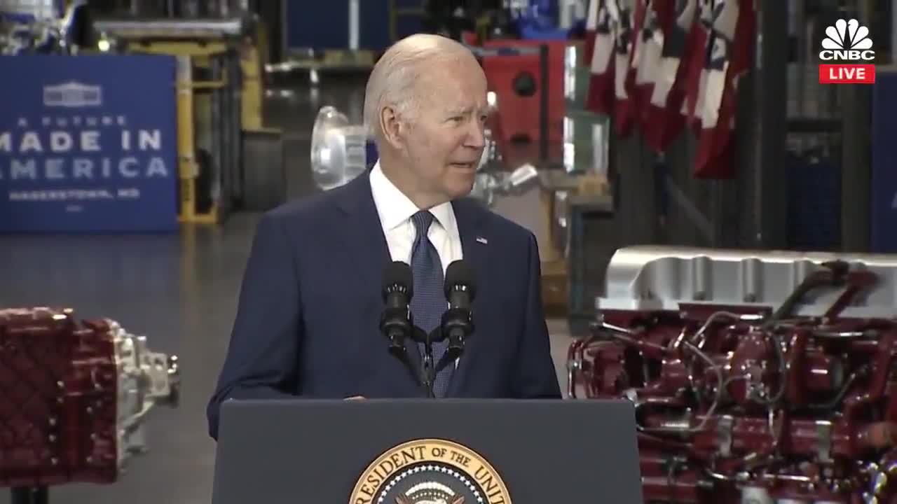 Biden: Let me start off with two words: "Made in America."