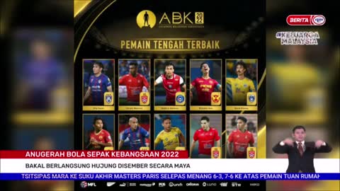 4 NOVEMBER 2022–BERITA PERDANA-ANUGERAH BOLA SEPAK KEBANGSAAN 2022-BAKAL BERLANGSUNG HUJUNG DISEMBER