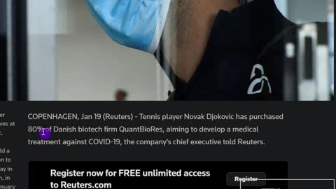 Novak Djokovic Competing Against Big Pharma