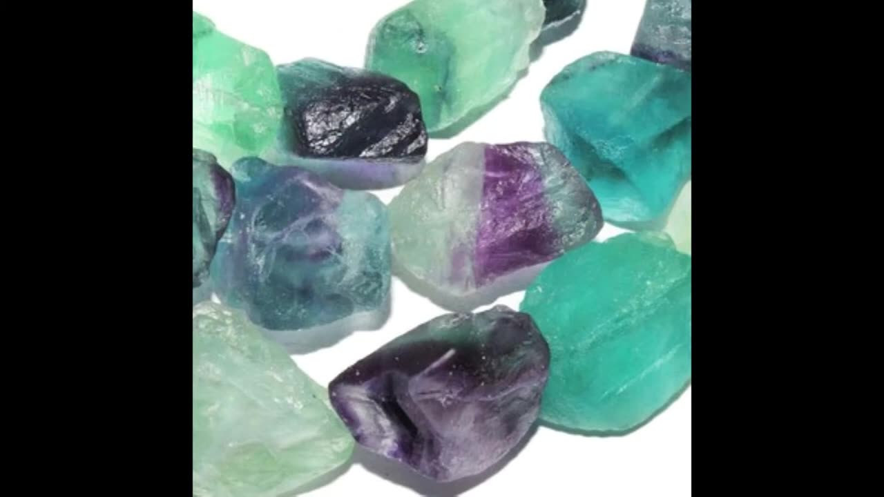 Rainbow Fluorite Crystal Rough Raw