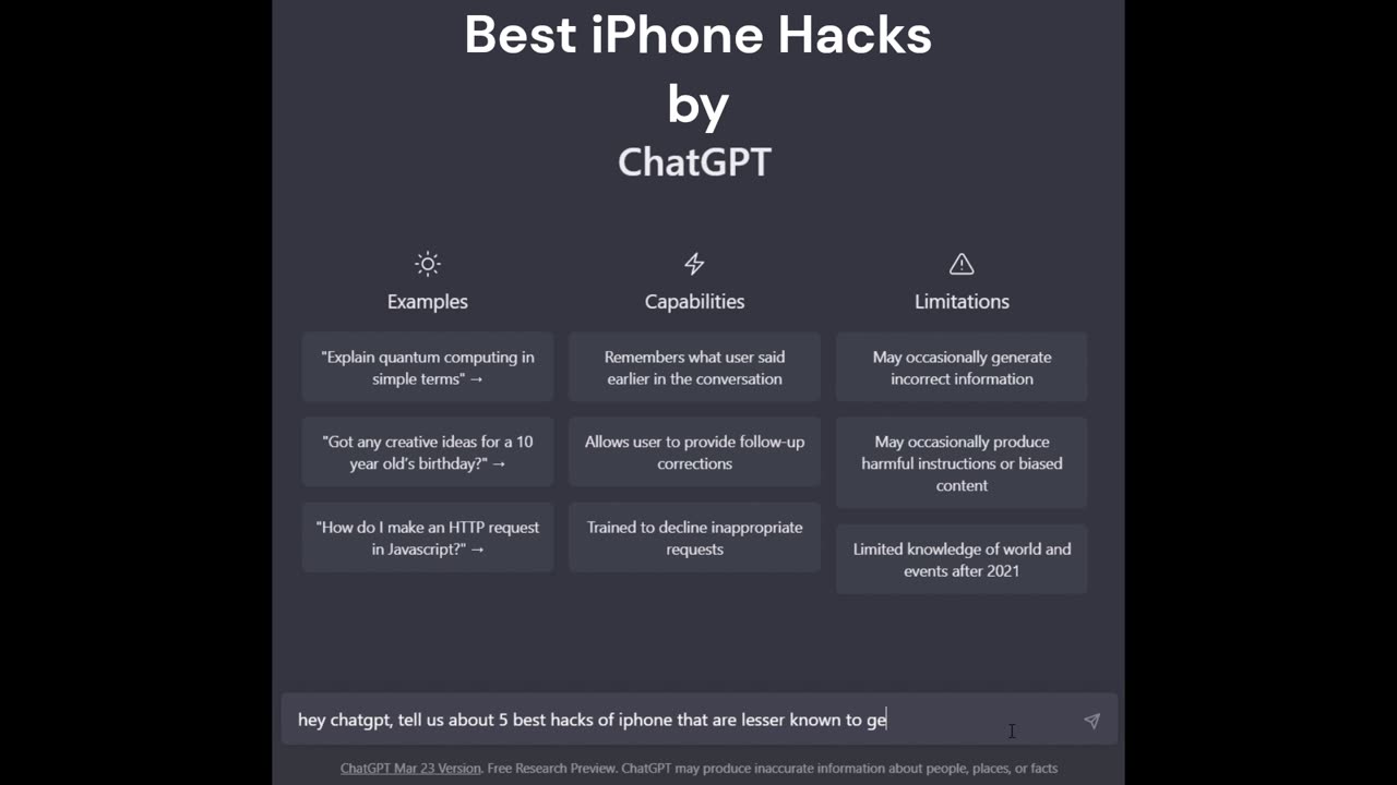 5 Little-Known iPhone Hacks You Need to Try Today - ChatGPTsays