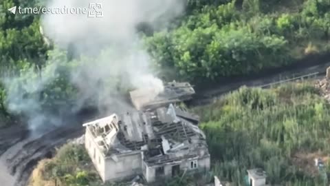 A Russian infantry fighting vehicle was blown to pieces by a drone strike.