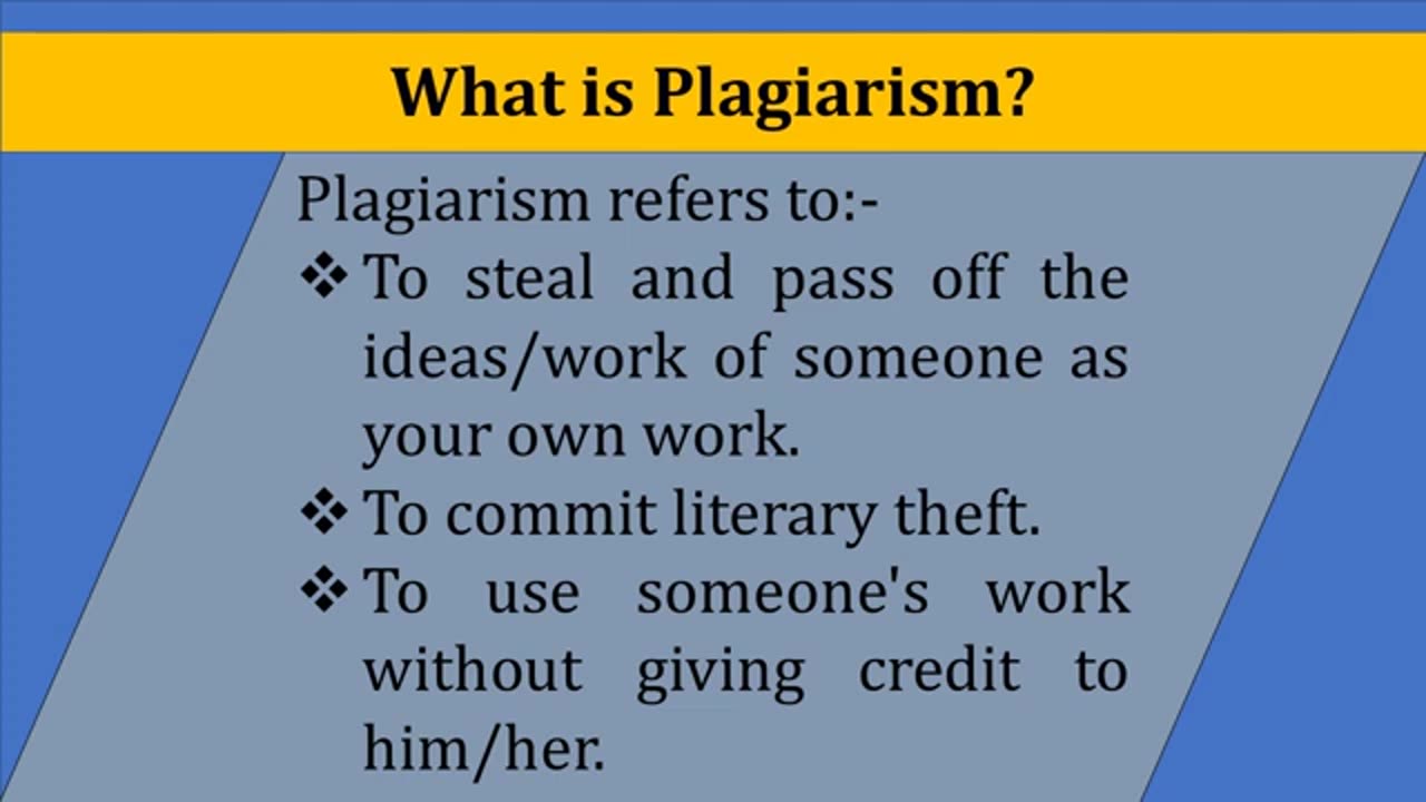 Plagiarism