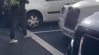 British people clearing street from socialist kids