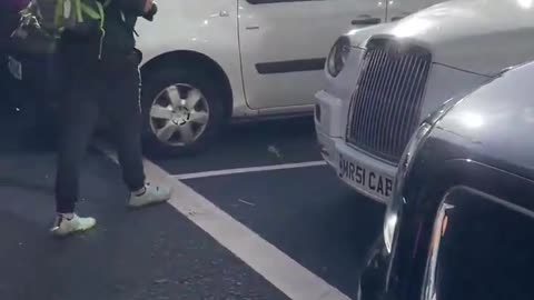 British people clearing street from socialist kids