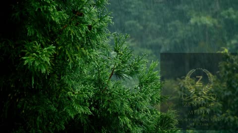 Raindrops on Leaves: Ambient Rain Sounds for a Relaxing Atmosphere