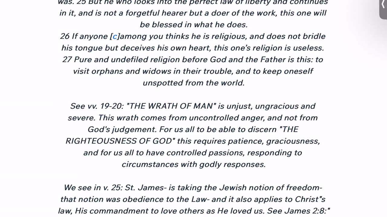 Evening Reading & Reflection: "The Corrective: "Hear and Do" (James 1:19-27)