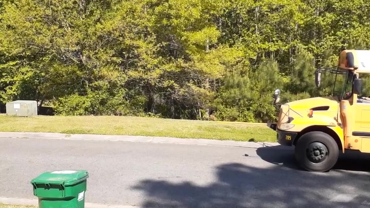 Dad Embarrasses Daughters Getting off School Bus