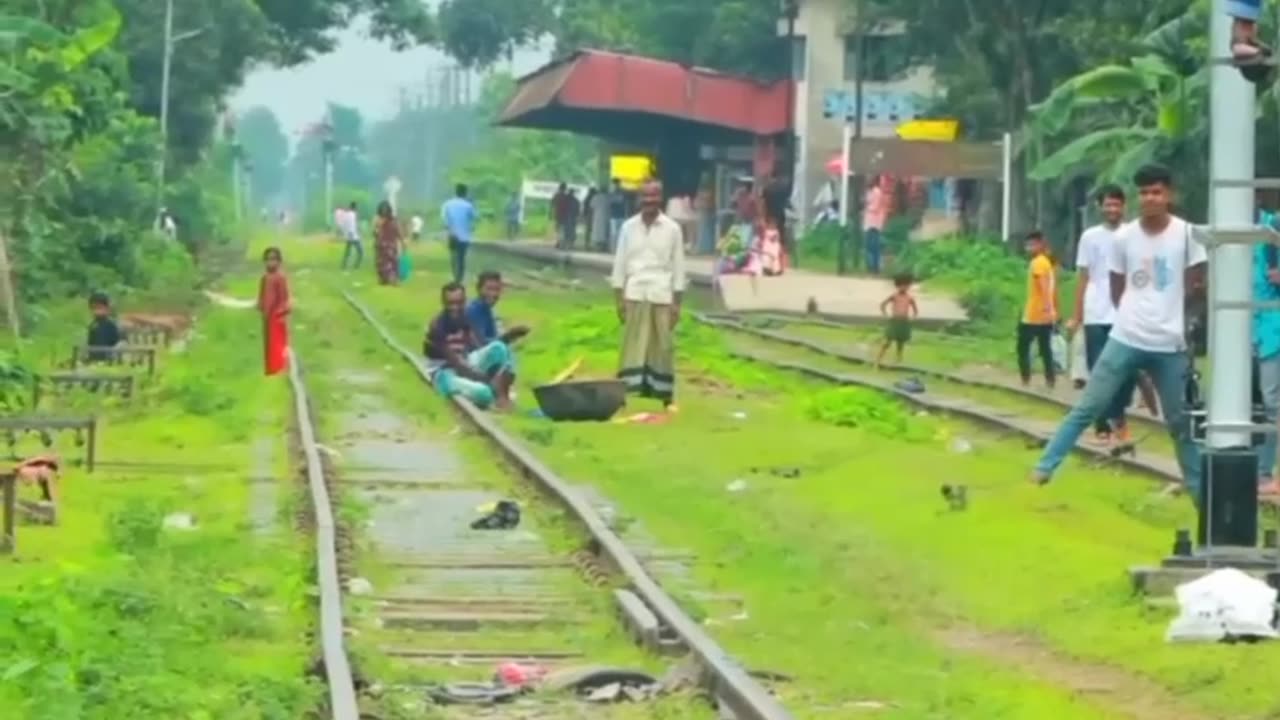 Fake train horn prank