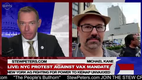 LIVE: NYC Protest Against Vax Mandate New York AG Fighting For Power To Kidnap Unvaxxed