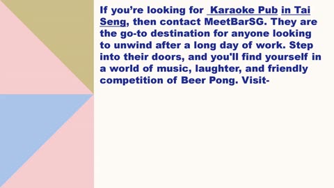 Best Karaoke Pub in Tai Seng