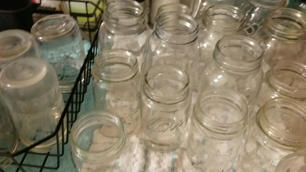 Antique Canning Jars - Sparkling Clean (mostly)