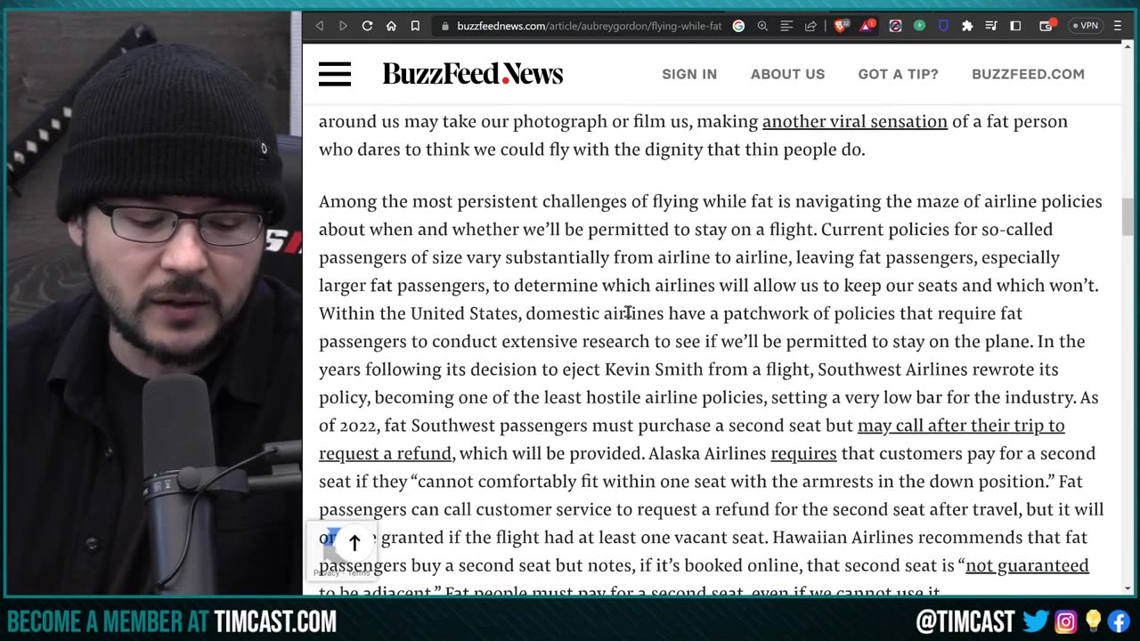 Morbidly Obese Leftist DEMANDS FREE Airplane Seats, Left REFUSES Responsibility FOr BAD LIFE Choices