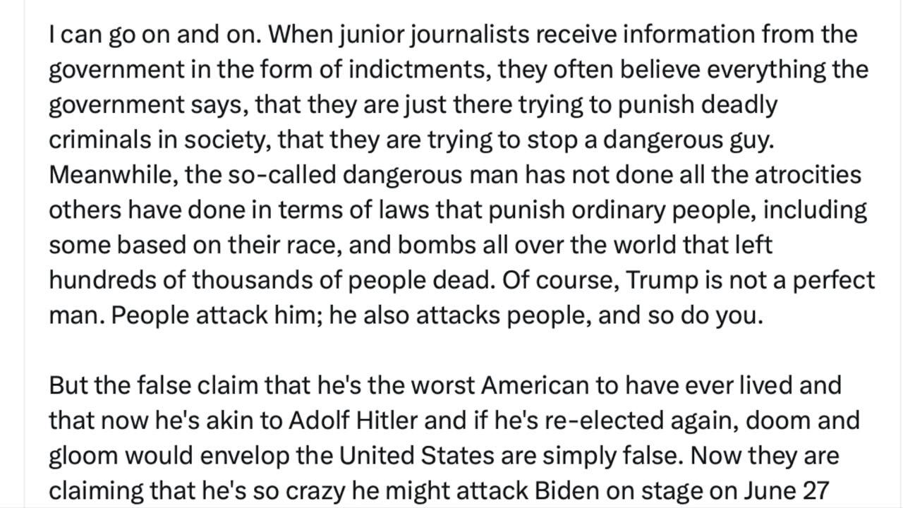 Simon Ateba on X: Recapping The BS Lies Hurled on Trump For The Past 4 Years