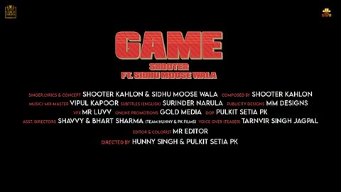 Game song by moose wala