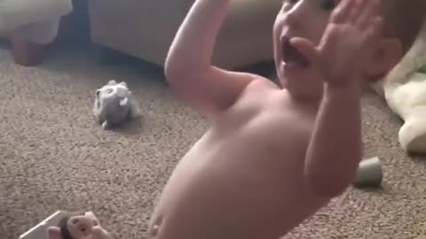 Funny Scared Baby