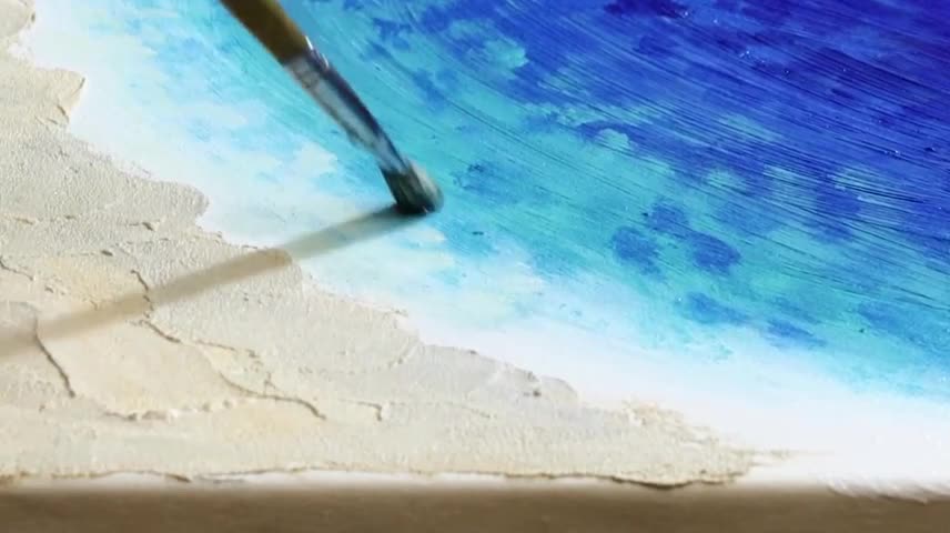 The Beach Painted In This Way Is The Most Beautiful.