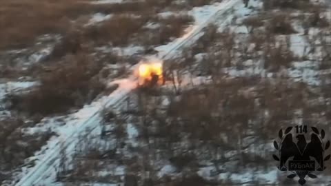 Drone Strike on a Russian Checkpoint