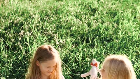 Kids playing with toys| In fields