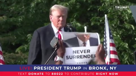 President Trump in Bronx, NY