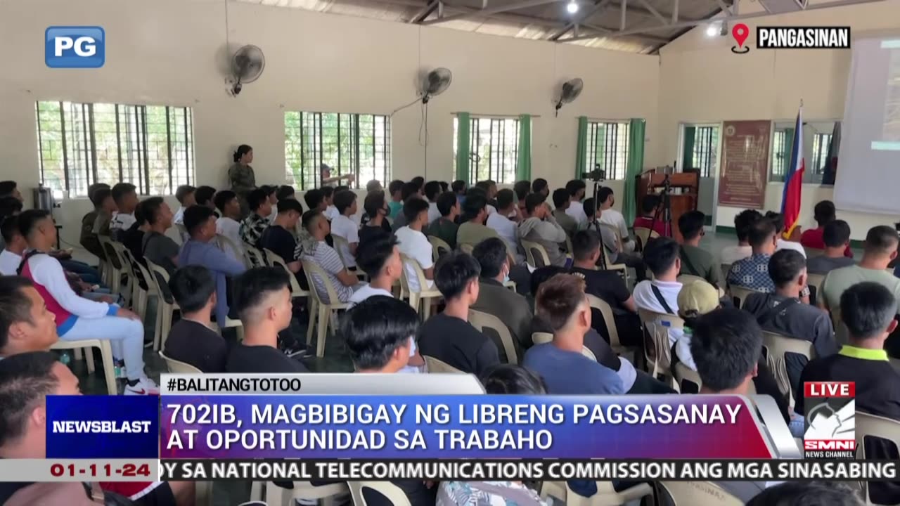 702IB, magbibigay ng libreng pagsasanay