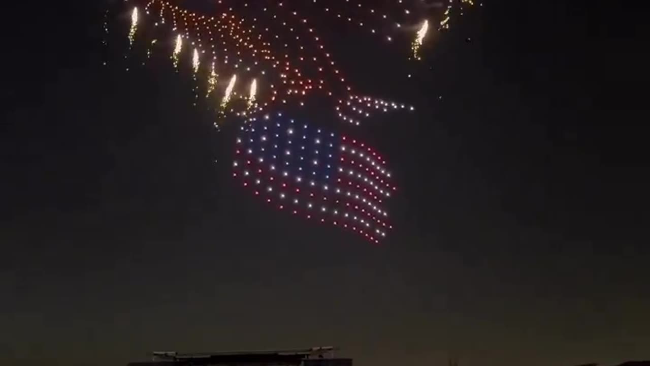 Epic 4th Of July Drone Display Is Breaking The Internet