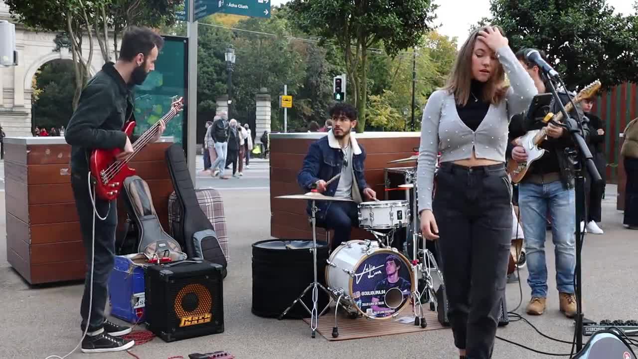 INCREDIBLE STREET PERFORMERS | Isn't She Lovely-Stevie Wonder| Allie Sherlock & The3Busketeers cover